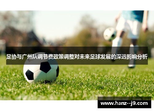 足协与广州队调节费政策调整对未来足球发展的深远影响分析